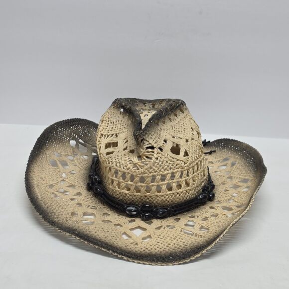 Milani Straw Western Hat With Shapeable Brim Elastic Band Cowgirl Cowboy Rodeo main image 4